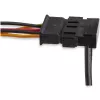 StarTech.com PYO4SATA SATA strāvas sadalītājs, 1 uz 4, 0.4 m, melns