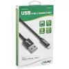 InLine Lightning USB kabelis, melns/alu, 1m, MFi sertificēts