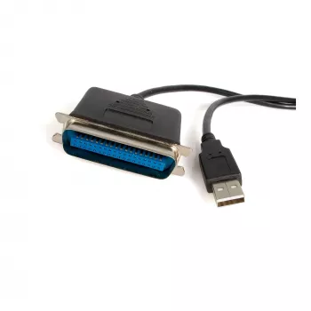 StarTech.com USB uz Paralēlo Printera Adapteris 1,9 m - Tēviņš/Tēviņš, Melns, Centronics, USB A