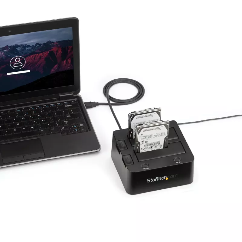StarTech.com SDOCK2U33 divu slotu USB 3.0 uz SATA cietā diska dokstacija