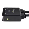 StarTech.com 2-Portu USB-C KVM Slēdzis ar 4K 60Hz DisplayPort, 1,2m iebūvētiem kabeļiem, barošana no USB, attālināta poga/karstie taustiņi