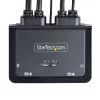 StarTech.com 2-Portu USB-C KVM Slēdzis ar 4K 60Hz DisplayPort, 1,2m iebūvētiem kabeļiem, barošana no USB, attālināta poga/karstie taustiņi