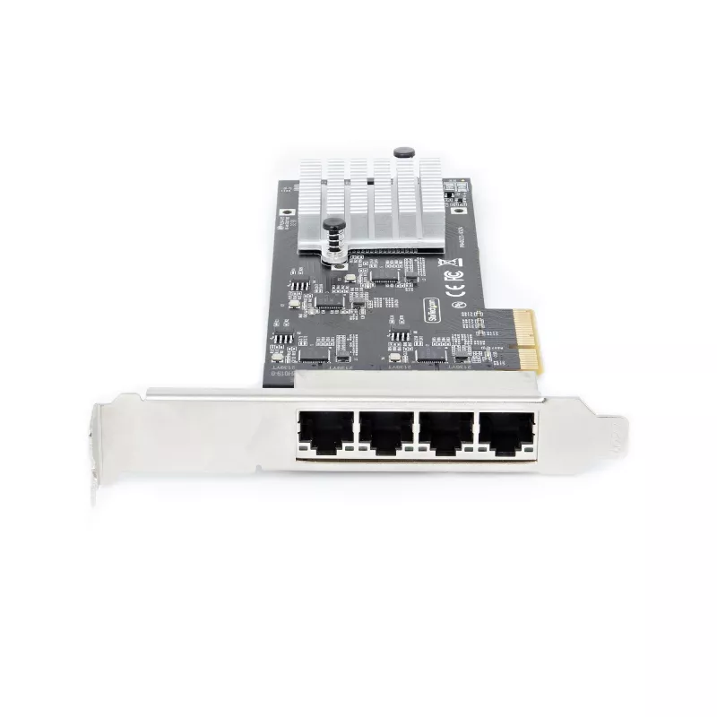 StarTech.com 4-Port 2.5Gbps NBASE-T PCIe tīkla karte, Intel I225-V, četru portu tīkla karte, Multi-Gigabit NIC, PCI Express servera LAN karte, darbvirsmas Ethernet interfeiss