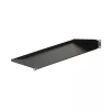 StarTech.com CABSHELF1U 1U servera statņa plaukts, fiksēts konsoles plaukts 19 collu statnim/skapim, dziļums 17,7 cm (7 collas), slodze 15 kg (33 mārciņas), ar būra uzgriežņiem un skrūvēm, melnā krāsā
