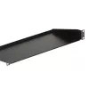 StarTech.com CABSHELF1U 1U servera statņa plaukts, fiksēts konsoles plaukts 19 collu statnim/skapim, dziļums 17,7 cm (7 collas), slodze 15 kg (33 mārciņas), ar būra uzgriežņiem un skrūvēm, melnā krāsā