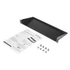 StarTech.com CABSHELF1U 1U servera statņa plaukts, fiksēts konsoles plaukts 19 collu statnim/skapim, dziļums 17,7 cm (7 collas), slodze 15 kg (33 mārciņas), ar būra uzgriežņiem un skrūvēm, melnā krāsā