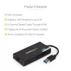 StarTech.com USB 3.0 uz HDMI adapteris - 4K 30Hz Ultra HD - DisplayLink sertificēts - USB Type-A uz HDMI displeja adapteris monitoram - ārējā video un grafikas karte - Mac un Windows
