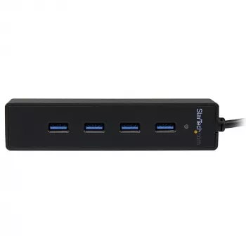 StarTech.com 4 portu pārnēsājams SuperSpeed USB 3.0 centrmezgls ar iebūvētu kabeli