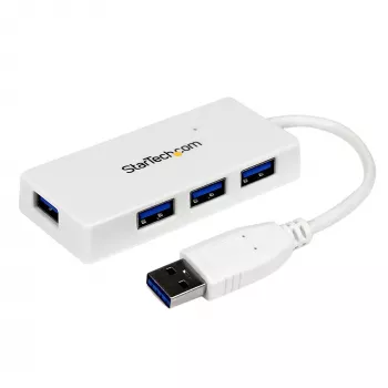StarTech.com 4 Portu SuperSpeed Mini USB 3.0 Hub - Balts