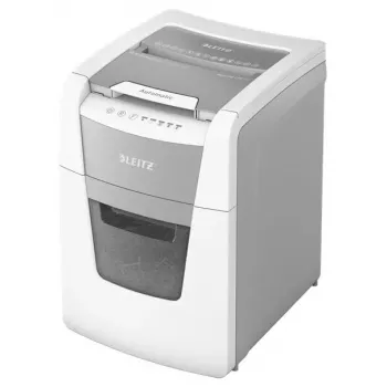 Papīra smalcinātājs LEITZ IQ Autofeed Small Office 100, šķērsgriezums P-4, 8 loksnes, 22 cm padeve, 34 L grozs, pelēks