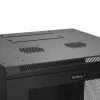 StarTech.com 4-Post 12U sienas tīkla skapis ar 1U plauktu, 19 collu eņģes sienas servera statīvs datu/AV/elektronikas/datoru aprīkojumam, elastīgs ventilējams skapis