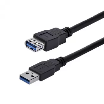 StarTech.com 1m melns SuperSpeed USB 3.0 pagarinātājkabelis A uz A - vīrietis/sieviete