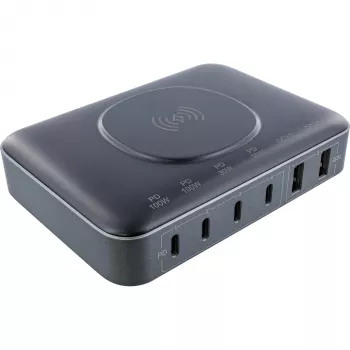 Portatīvā baterija InLine Qi Powerstation Multiport, 20V