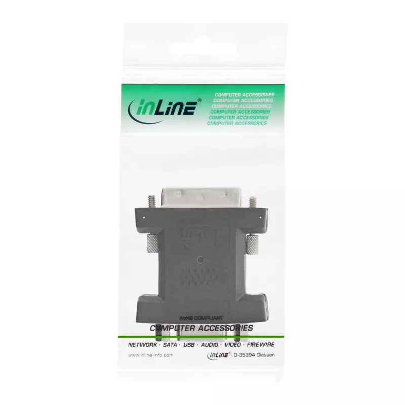 InLine DVI-A Adapteris DVI 12+5 vīriešu / VGA 15 HD / S-VGA sieviešu