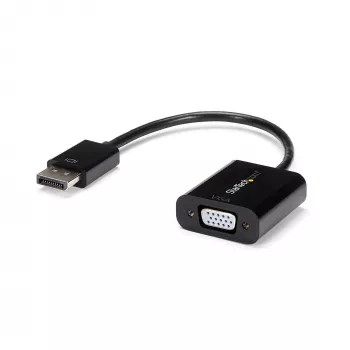 StarTech.com DisplayPort uz VGA adapteris - aktīvs DP uz VGA pārveidotājs - 1080p video - DP/DP++ avots uz VGA monitora kabeļa adapteris - DP uz VGA adaptera dongle digitālais uz analogo - DP 1.2 uz VGA