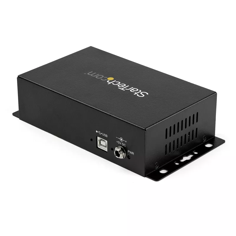 StarTech.com 8 portu USB–DB9 RS232 seriālā adaptera centrmezgls – industriāls, DIN sliedes un sienas montāžai