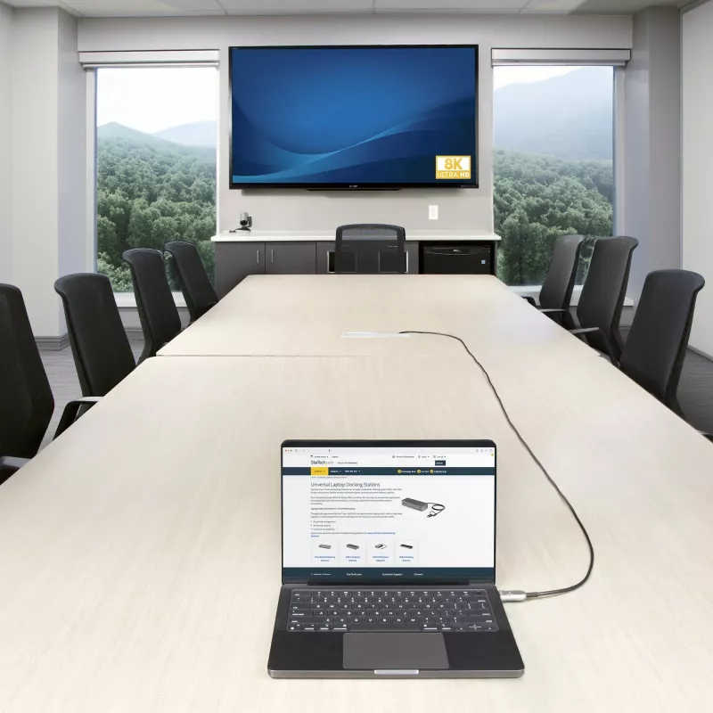 StarTech.com 100ft (30.4m) HDMI 2.1 hibrīds aktīvais optiskais kabelis (AOC), CMP, plenuma kategorija, 8K Ultra High Speed HDMI 2.1/2.0 optiskais kabelis, 48Gbps, 8K 60Hz/4K 120Hz, HDR10+/FRL/TMDS/eARC