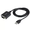 StarTech.com 3 pēdu (1 m) USB uz seriālo kabeli ar COM porta saglabāšanu, DB9 vīriešu RS232 uz USB pārveidotājs, USB uz seriālo adapteris PLC/printerim/skenerim, Prolific mikroshēmojums, Windows/Mac