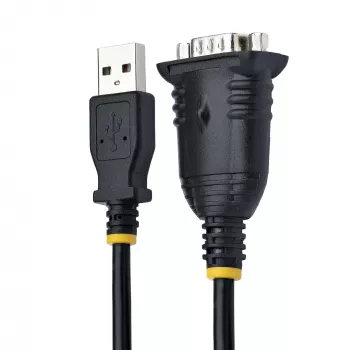 StarTech.com 3 pēdu (1 m) USB–seriālais kabelis, DB9 vīrišķais RS232–USB pārveidotājs, Prolific IC, USB–seriālais adapteris PLC/printerim/skenerim/slēdžam, USB–COM porta adapteris, Windows/Mac