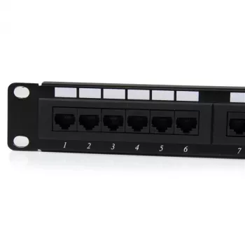 StarTech.com 24 Portu 1U Rackmontējams Cat 6 110 Sadales Panelis, RJ-45, Melns, RoHS, CE, ETL, UL