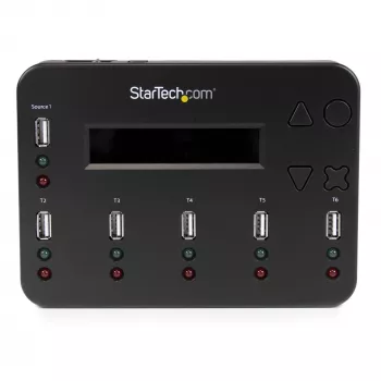 StarTech.com USBDUP15 USB zibatmiņu dublikators un dzēsējs, 1 uz 5, 1.5 GB/min, LCD displejs