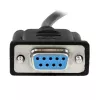 StarTech.com 2m Melns DB9 RS232 Seriālais Null Modema Kabelis F/F