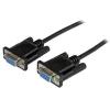 StarTech.com 1m Melns DB9 RS232 Seriālais Null Modema Kabelis F/F