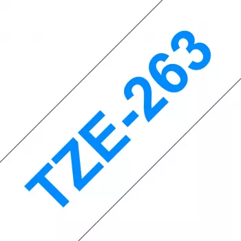 Lentas kasetne Brother TZe263 36mm Zils uz Balta