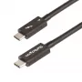 StarTech.com Thunderbolt 4 kabelis 0,5m - 40Gbps - 100W PD - 4K/8K video - Intel sertificēts - saderīgs ar USB 4/Thunderbolt 3/USB 3.2/USB Type-C/DisplayPort