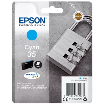 Epson 35 DURABrite Ultra Cyan tintas kasetne (C13T35824010)