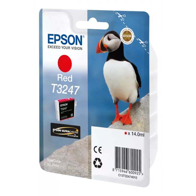 Tintes kasetne Epson T3247 sarkana