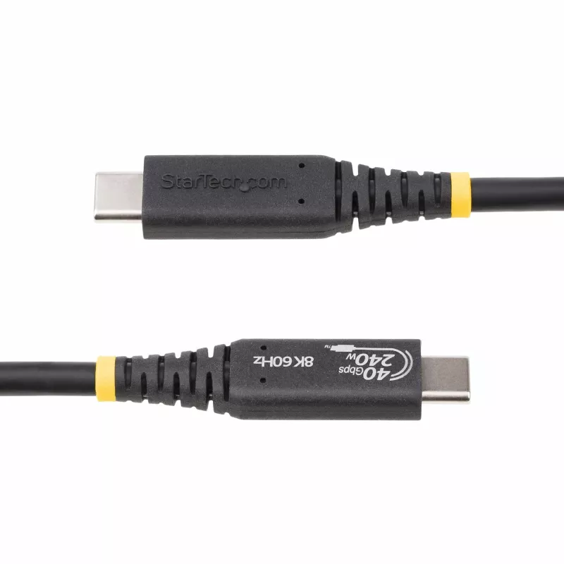 StarTech.com USB4 kabelis 50cm, USB-IF sertificēts USB-C, 40Gbps, 240W PD 3.1 EPR, 8K 60Hz