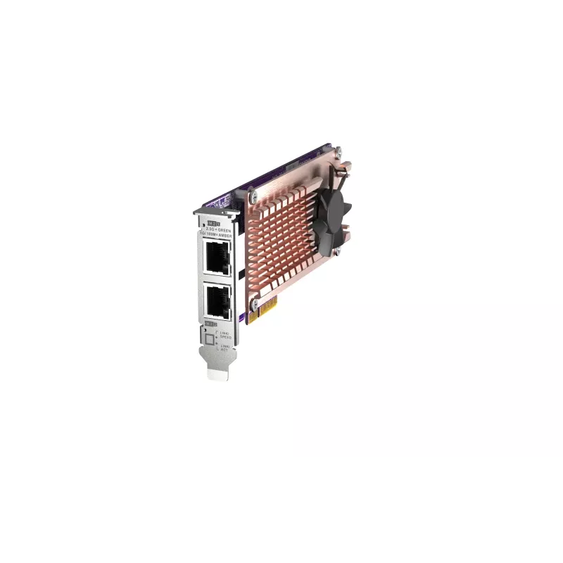 QNAP QM2-2P2G2T PCIe paplašināšanas karte, M.2 NVMe SSD + 2,5GbE