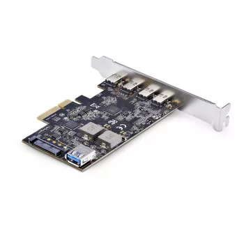 StarTech.com 5 portu USB PCIe karte, USB 3.2 10Gbps, PCI Express karte ar 4x USB-C portiem, 1x USB-A iekšējo portu, USB PCIe kontrollera karte, Windows/macOS/Linux
