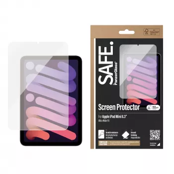 PanzerGlass SAFE. by ® Ekrāna aizsargs iPad Mini 8,3'' (2021, 2024) | Īpaši plats
