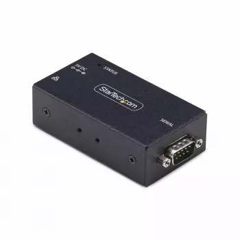 StarTech.com 1-Porta Seriālais-Ethernet Adapteris, IP Seriālās Ierīces Serveris Attālinātām RS232 Ierīcēm, Montējams Pie Sienas/DIN Sliedes, Metāla Korpusā, RJ45 LAN uz DB9 Seriālo Pārveidotāju