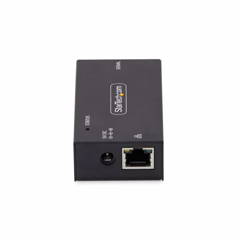 StarTech.com 1-Porta Seriālais-Ethernet Adapteris, IP Seriālās Ierīces Serveris Attālinātām RS232 Ierīcēm, Montējams Pie Sienas/DIN Sliedes, Metāla Korpusā, RJ45 LAN uz DB9 Seriālo Pārveidotāju