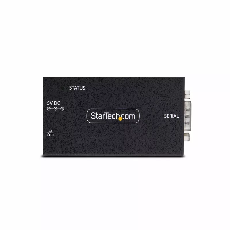 StarTech.com 1-Porta Seriālais-Ethernet Adapteris, IP Seriālās Ierīces Serveris Attālinātām RS232 Ierīcēm, Montējams Pie Sienas/DIN Sliedes, Metāla Korpusā, RJ45 LAN uz DB9 Seriālo Pārveidotāju