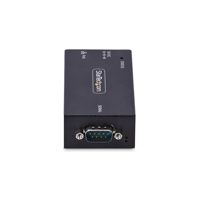 StarTech.com 1-Porta Seriālais uz Ethernet Adapteris, 802.3af PoE IP Seriālās Ierīces Serveris Attālinātām RS232 Ierīcēm, Sienas/DIN Sliežu Montējams, RJ45 LAN uz DB9 Seriālais Pārveidotājs, TAA