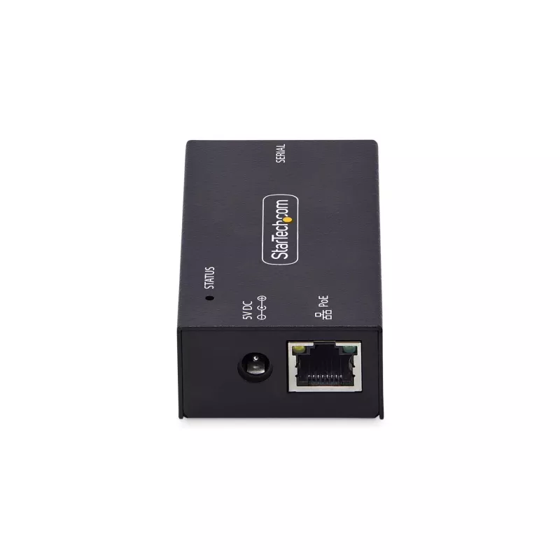 StarTech.com 1-Porta Seriālais uz Ethernet Adapteris, 802.3af PoE IP Seriālās Ierīces Serveris Attālinātām RS232 Ierīcēm, Sienas/DIN Sliežu Montējams, RJ45 LAN uz DB9 Seriālais Pārveidotājs, TAA
