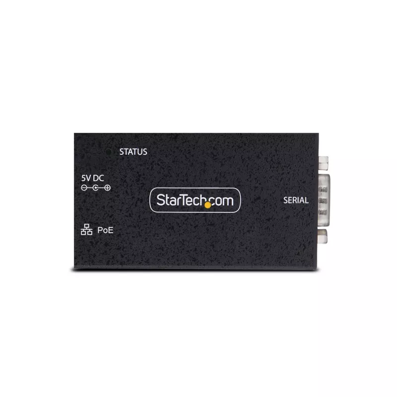StarTech.com 1-Porta Seriālais uz Ethernet Adapteris, 802.3af PoE IP Seriālās Ierīces Serveris Attālinātām RS232 Ierīcēm, Sienas/DIN Sliežu Montējams, RJ45 LAN uz DB9 Seriālais Pārveidotājs, TAA