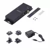 StarTech.com 2-portu seriālais uz Ethernet adapteris, IP seriālās ierīces serveris attālinātām RS232 ierīcēm, sienas/DIN sliedes montāža, metāla korpuss, RJ45 LAN uz DB9 seriālo pārveidotājs