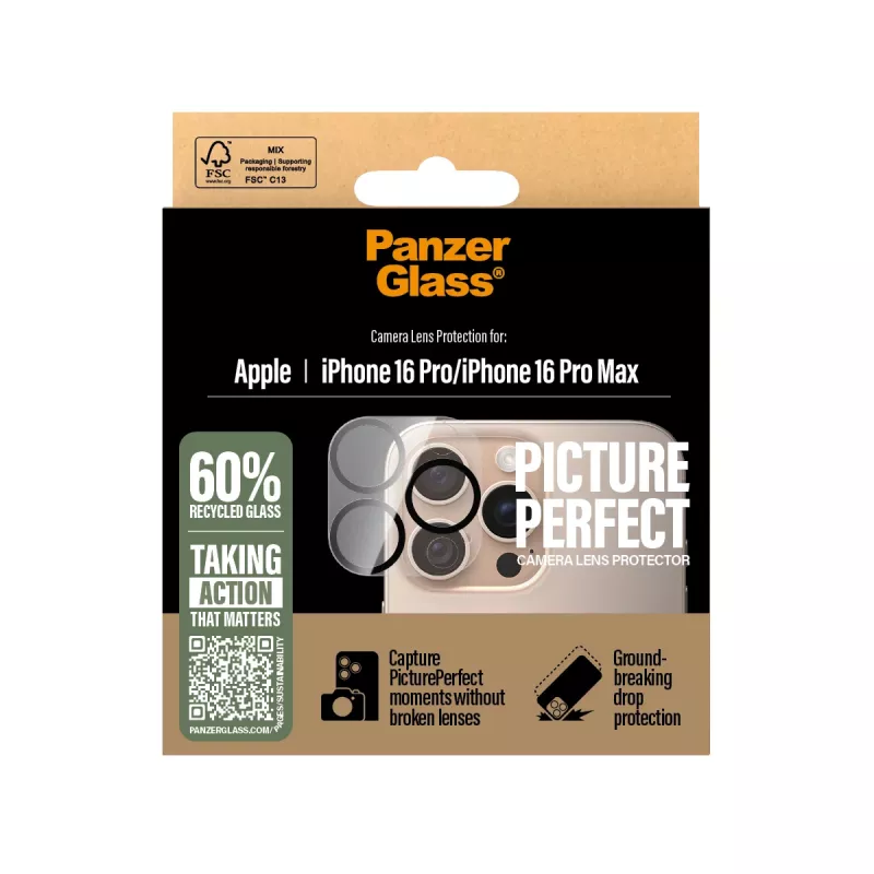 PanzerGlass ® PicturePerfect Kameras Lēcas Aizsargs iPhone 16 Pro | 16 Pro Max