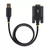 StarTech.com USB uz RS232 adaptera kabelis, 2m, USB-A uz DB9, FTDI, COM saglabāšana, ESD aizsardzība