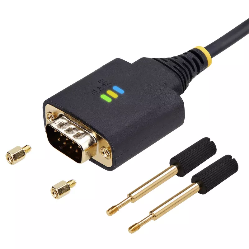 StarTech.com USB uz RS232 adaptera kabelis, 2m, USB-A uz DB9, FTDI, COM saglabāšana, ESD aizsardzība