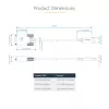 StarTech.com USB uz RS232 adaptera kabelis, 2m, USB-A uz DB9, FTDI, COM saglabāšana, ESD aizsardzība