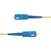 StarTech.com 5m LC-UC SC UPC OS2 vienmodas vienšķiedras optiskā kabeļa savienotājs, 9/125µm, 40G/100G, lieces nejutīgs, zems ievietošanas zudums - LSZH šķiedras lēciena vads