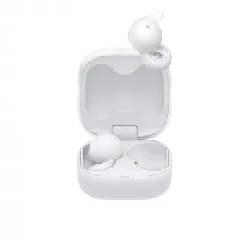Bezvadu austiņas Sony LinkBuds Open WFL910W — atvērtā tipa, Bluetooth, 20–20000 Hz, 10 m, baltas