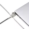 StarTech.com Slim Lock Noble Wedge® saderīga slēdzene ar trosi, 1,5 m, atslēgas bloķēšana, prettrieciena tērauda trose klēpjdatoram