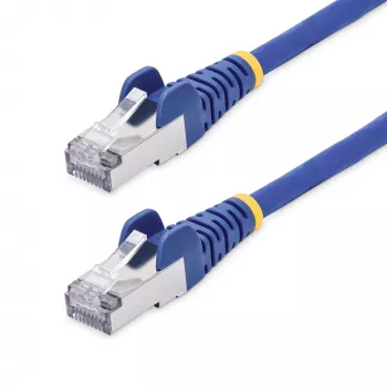 StarTech.com 50cm zils CAT8 Ethernet kabelis, bezāķa RJ45, 25G/40G, 2000MHz, 100W PoE++, S/FTP, 26AWG tīrs varš, LSZH, ekranēts tīkla savienojuma vads ar sprieguma atslogotājiem, individuāli testēts
